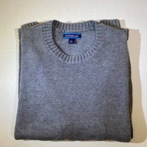 Large Croft & Barrow Men's Grey colored Crewneck Sweater. Croft & Barrow